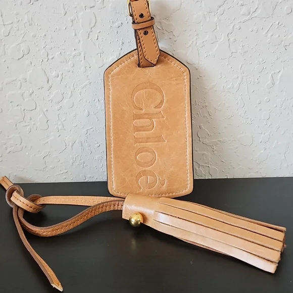 Chloe Luggage Tag & Tassel, Light Brown - Picture 11 of 14
